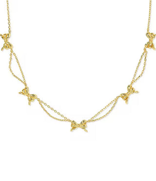 Kendra Scott Bow Strand Necklace Gold-Kendra Scott-N01347GLD-The Twisted Chandelier