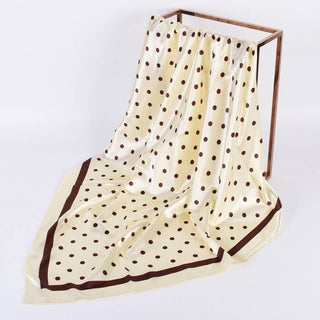 Large Polka Dot Print Bandana Scarf-Scarf-JOSSLYN by wall to wall-40SC694-The Twisted Chandelier