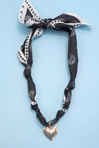 Handcrafted Scarf Interchangeable Charm Necklace-JOSSLYN by wall to wall-The Twisted Chandelier