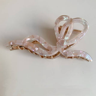 Premium PVC Toile Pattern Bow Hair Claw Clips-Hair Claws & Clips-JOSSLYN by wall to wall-40H928-The Twisted Chandelier