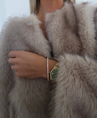 Chansutt Pearl Thick Stretchy Tennis Bracelet-Bracelet-CHANSUTTPEARLS-The Twisted Chandelier
