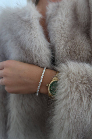 Chansutt Pearl Thick Stretchy Tennis Bracelet-Bracelet-CHANSUTTPEARLS-The Twisted Chandelier