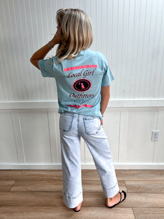 Local Girl 80 Proof Short Sleeve Tee-T-Shirt-Local Boy Outfitters-FD 05/22/26,Tops Collection-The Twisted Chandelier