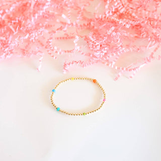 Confetti Poppi Bracelet-Beaded Blondes-Standard 6.75 inch-The Twisted Chandelier