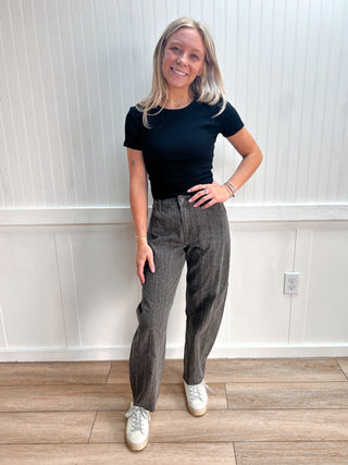 Sammie Brown Cheetah Seamed Barrel Jeans-Pants-Hidden Jeans-bottoms,FD 04/14/26-The Twisted Chandelier