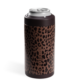 Brown Leopard HydroJug 16 oz Can Cooler-Koozies-HydroJug-The Twisted Chandelier