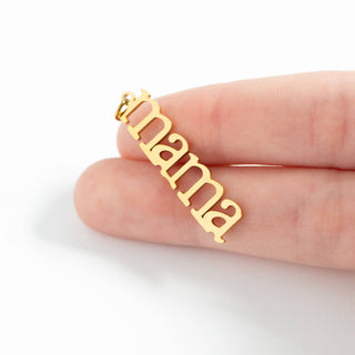 18K Gold PVD Stainless Steel Mama Charm-Stainless Steel Charm-WJW-The Twisted Chandelier