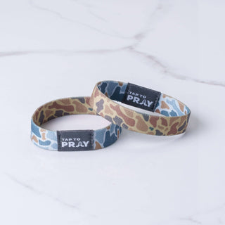 Tap To Pray™ Wristbands - River Rock Camo Sahara and Copper-Versible-The Twisted Chandelier