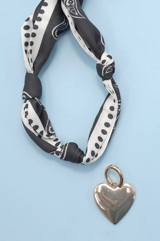 Handcrafted Scarf Interchangeable Charm Necklace-JOSSLYN by wall to wall-The Twisted Chandelier