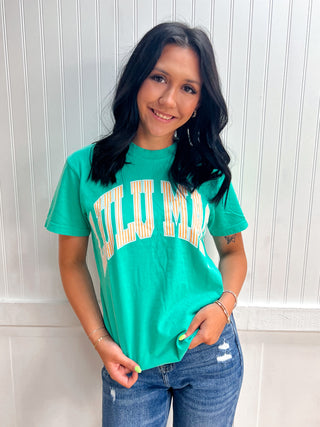 Briar Stripe Adult Cream Sickle Sky/Island Green Comfort Colors Tee-Girlie Girl Originals-LM-STR-1000,Tops Collection-The Twisted Chandelier