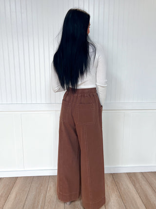 Collins Mineral Wash Wide Leg Elastic Waist Twill Pants-Pants-mittoshop-bottoms,FD 01/21/26-The Twisted Chandelier