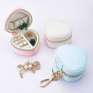 Mini Heart Jewelry Box Keychain Bag Charm-JOSSLYN by wall to wall-The Twisted Chandelier
