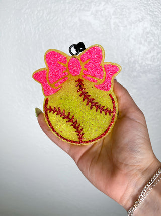 Softball freshie-Ginger & Lace-Fruit Loop-Pink-The Twisted Chandelier