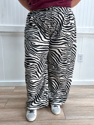 Zaylee Zebra Barrel Pants-Pants-Mittoshop-bottoms,FD 07/22/26-The Twisted Chandelier