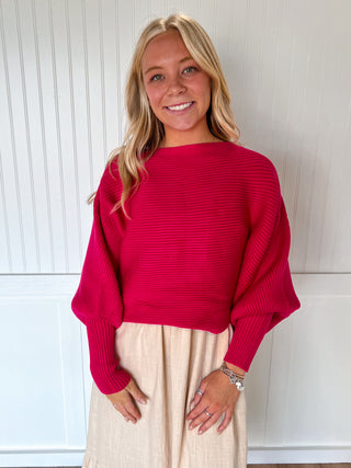 Hollie Boat Neck Elegant Ribbed Knitted Loose Sweater-Vine & Love-02/10/26,OGP 59.99,Tops Collection-The Twisted Chandelier