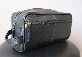 Leather Travel Dopp Kit Toiletry and Shaving Bag-Bag-Billion Brothers-Brandable,Men's-The Twisted Chandelier