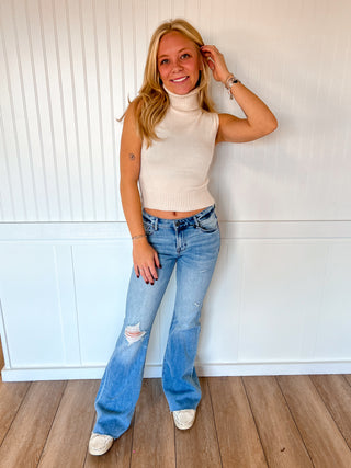 Mikayla Sleeveless Turtle Neck Sweater Top-Active Basic | Active USA-FD 12/08/25,Tops Collection-The Twisted Chandelier