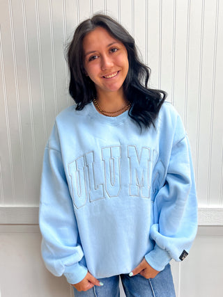 Rory Lulu Mac Sweatshirt - Light Blue-Top-Girlie Girl Originals-FD 09/16/26,NewArrival,Tops Collection-The Twisted Chandelier