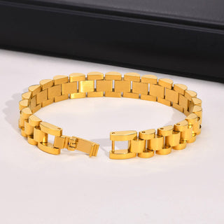 Stainless Steel Watch Chain Bracelet-JOSSLYN by wall to wall-40B5241-The Twisted Chandelier