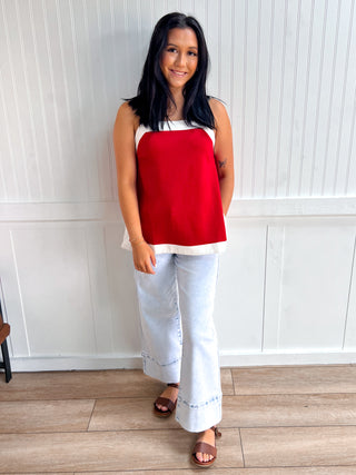 Sienna Contrast Trim Tank Top