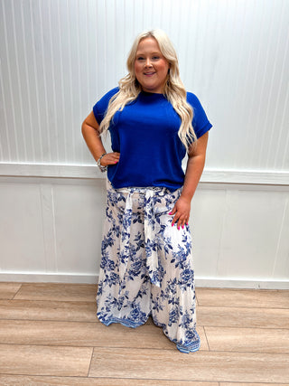 Savannah Wide Leg Tie Waist Printed Pants-Pants-ANGIE-B3663-A924,bottoms,FD 04/02/26-The Twisted Chandelier