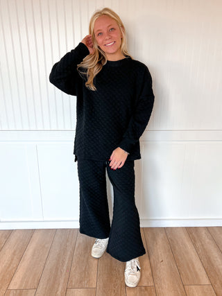 Karen Solid Warm Quilted Matching Set-BEESON RIVER-03/02/26,OGP 59.99,Winter bin-Large-Black-The Twisted Chandelier