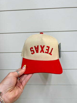 Texas Upside Down Trucker Cap-Fashion City-fd 08/08/25,RWB-The Twisted Chandelier