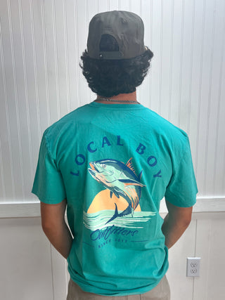 Men's Sunset Tuna Short Sleeve Tee-T-Shirt-Local Boy Outfitters-FD 05/22/26,Men's-The Twisted Chandelier