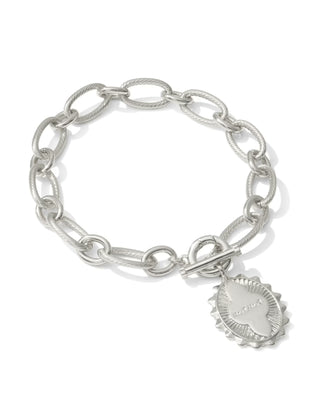Kendra Scott Mama Link And Chain Bracelet Silver-Bracelet-Kendra Scott-B00482RHD-The Twisted Chandelier