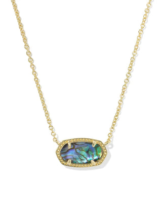 Kendra Scott Elisa Pendant Necklace Gold Abalone Shell-Necklace-Kendra Scott-N5067GLD-The Twisted Chandelier