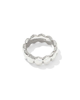 Kendra Scott Kaitlin Band Ring Silver 7-Rings-Kendra Scott-08/21/25,R00155RHD-The Twisted Chandelier