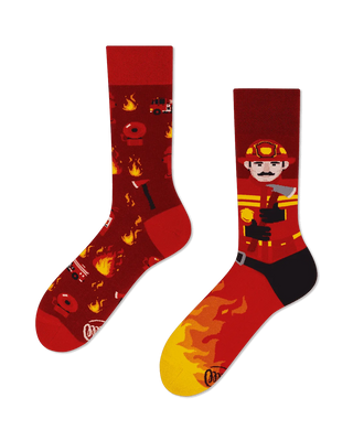 The Fireman Socks-Socks-Many Mornings-Men's-The Twisted Chandelier