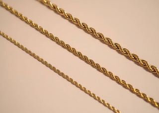 Gold Rope Chain Necklace-Necklace-WJW-The Twisted Chandelier