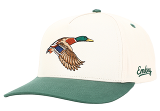Men's Cream/Green - Mallard Hat-Hat-Embry Outdoors-Men's-The Twisted Chandelier
