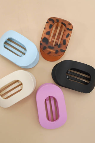 Jumbo Lay Flat Oval Hair Claw Clips Secure Styling-Hair Claws & Clips-JOSSLYN by wall to wall-40H982-The Twisted Chandelier