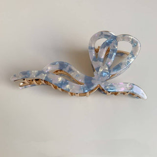 Premium PVC Toile Pattern Bow Hair Claw Clips-Hair Claws & Clips-JOSSLYN by wall to wall-40H928-The Twisted Chandelier