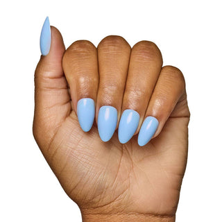 Soft Blue Press-On Nails | Short Almond Solid Nail-Glamnetic-The Twisted Chandelier