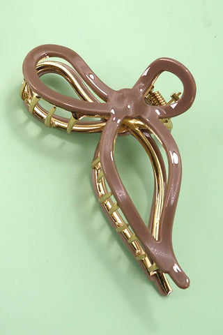 Jumbo Cellulose Casting Bow Hair Claw Clips-JOSSLYN by wall to wall-The Twisted Chandelier