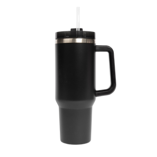 Black 40 oz Travel Tumbler - Home Decor & Gifts-Sweet Water Decor-The Twisted Chandelier
