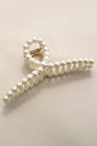 Pearl Hair Claw Clips-JOSSLYN by wall to wall-OVAL-The Twisted Chandelier