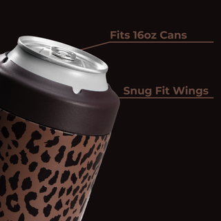 Brown Leopard HydroJug 16 oz Can Cooler-Koozies-HydroJug-The Twisted Chandelier