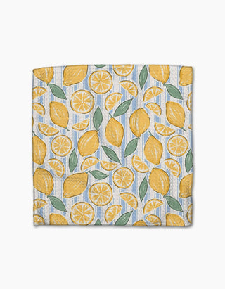 Lemon Waves Dishcloth Set-Dishcloths-Geometry-The Twisted Chandelier