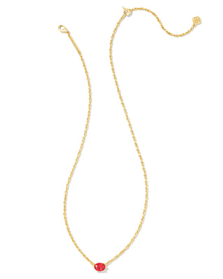 Kendra Scott Cailin Crystal Pendant Necklace Gold Red Crystal-Necklaces-Kendra Scott-4/15/26,N1941GLD,OGP $60-The Twisted Chandelier