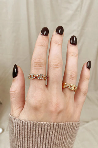 Claire Ring Set - Gold-Rings-MY GIRL IN LA-Accessories-The Twisted Chandelier