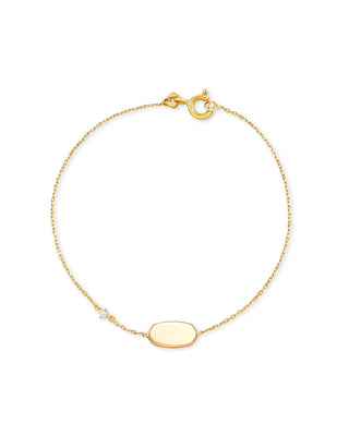 Kendra Scott Fern Delicate Bracelet 14K Gold White Diamond M/L-Bracelets-Kendra Scott-B1340GLD,Confirmed 06/01/26,Max Retail,Sale Kendra Scott-The Twisted Chandelier