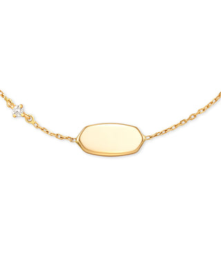 Kendra Scott Fern Delicate Bracelet 14K Gold White Diamond M/L-Bracelets-Kendra Scott-B1340GLD,Confirmed 06/01/26,Max Retail,Sale Kendra Scott-The Twisted Chandelier